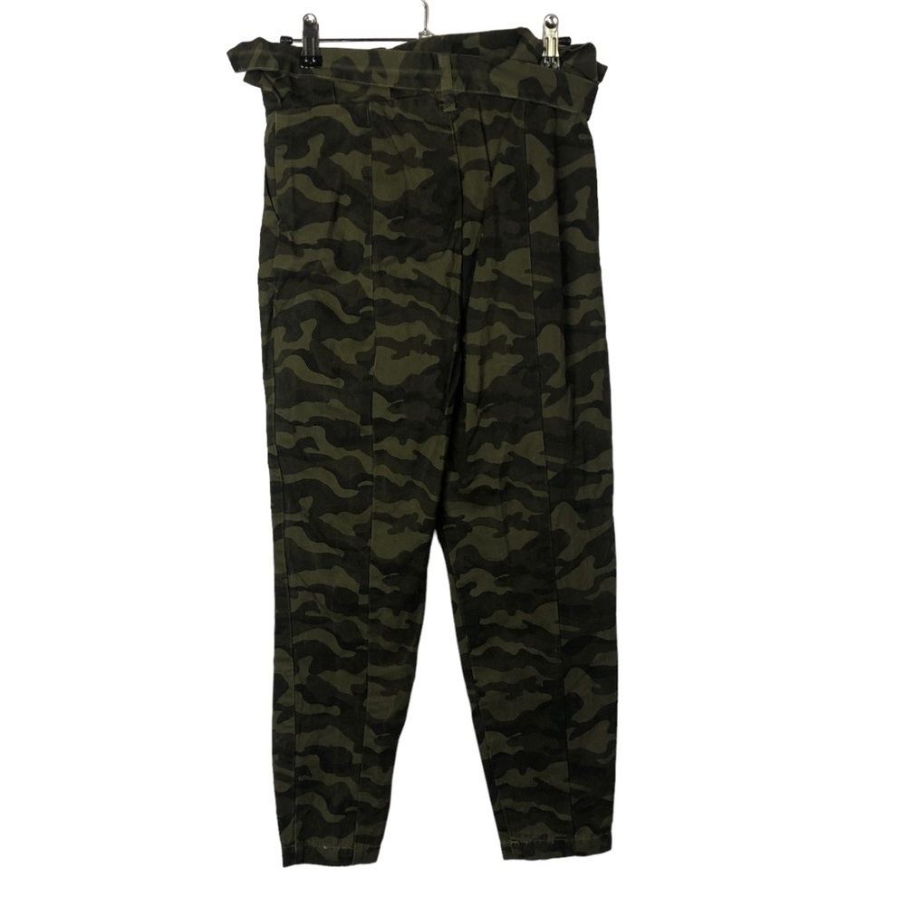 Tularosa Green Klein Camo High Rise Skinny Cropped Pants XS - Picture 3 of 4